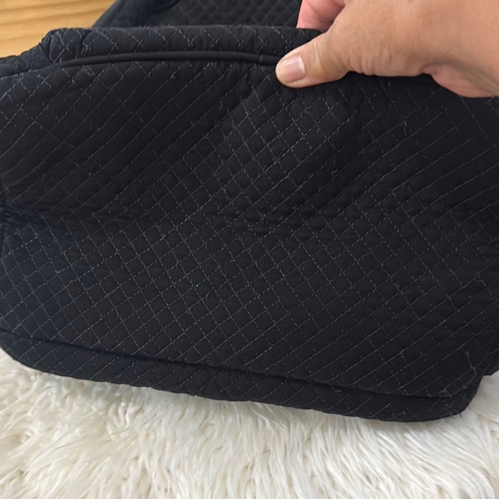 Vera Bradley Black Quilted Backpack - Picture 8 of 11